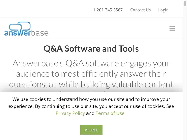 Tarifs Answerbase Avis logiciel d'assistance avec questions - réponses