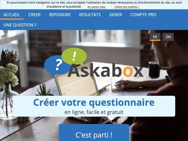 Tarifs Askabox Avis logiciel de questionnaires - sondages - formulaires - enquetes