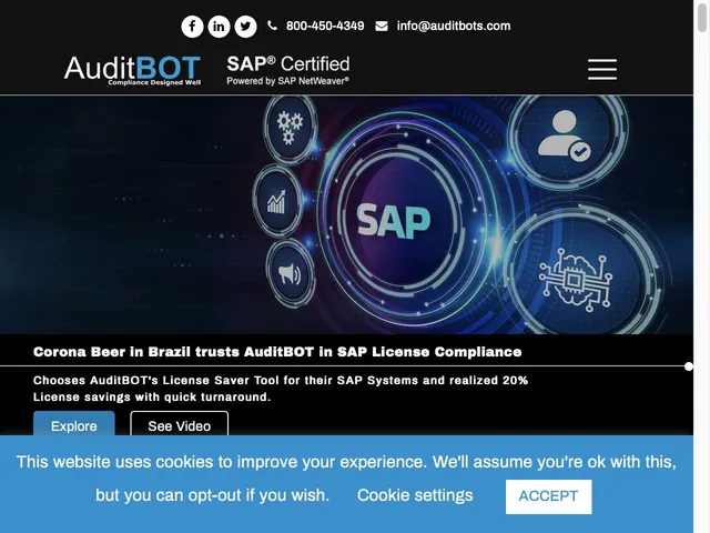 Tarifs AuditBOT SAP Avis logiciel de Développement