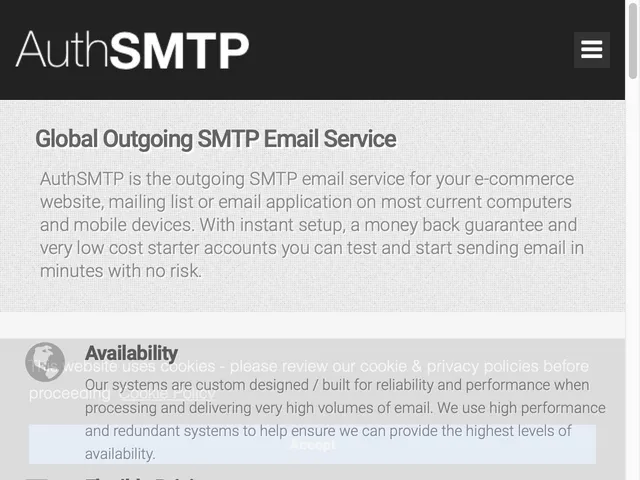 Tarifs AuthSMTP Avis logiciel de délivrabilité des emails