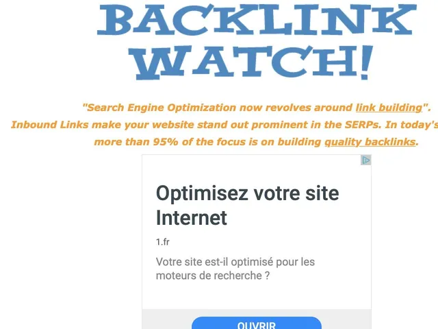 Tarifs Backlinkwatch Avis logiciel de surveillance des liens (backlinks)
