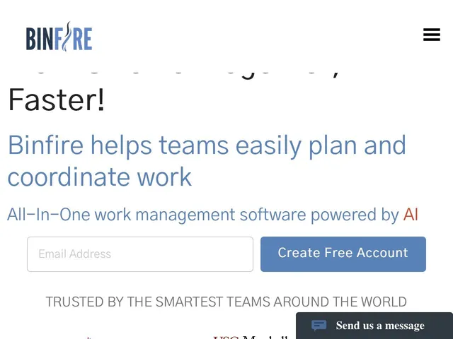 Tarifs Binfire Avis logiciel de gestion de projets