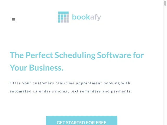Tarifs Bookafy Avis logiciel de gestion d'agendas - calendriers - rendez-vous
