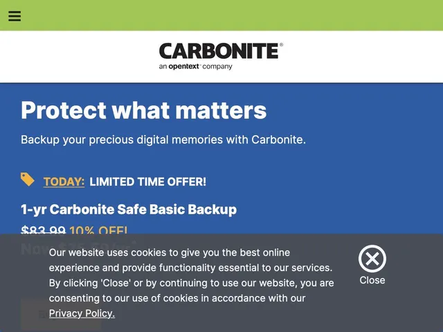 Tarifs Carbonite Server Backup Avis logiciel de sauvegarde pour data center