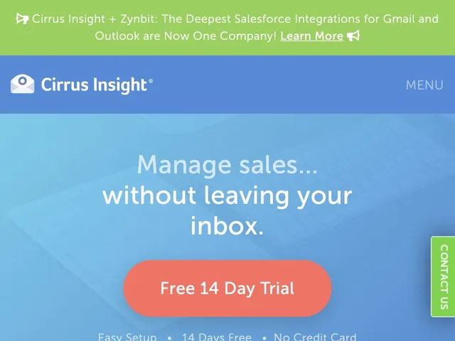 Tarifs Cirrus Insight Avis logiciel de gestion d'agendas - calendriers - rendez-vous