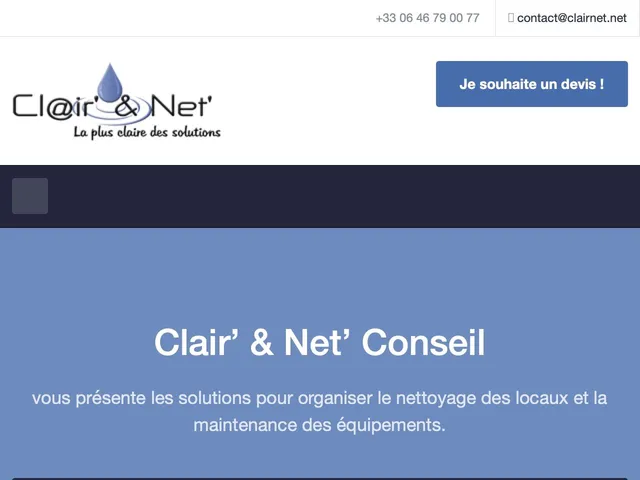 Tarifs Clair' & Net' Evaluation Avis logiciel Opérations de l'Entreprise