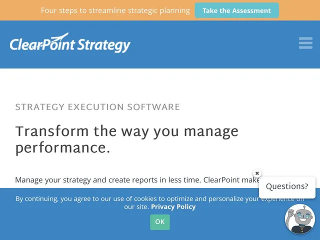 Tarifs ClearPoint Strategy Avis logiciel de tableaux de bord analytiques