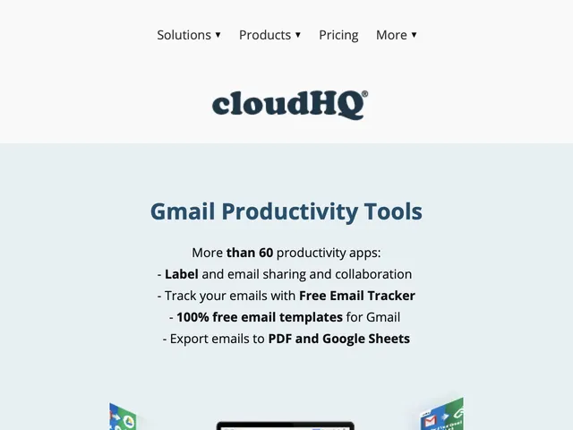 Tarifs CloudHQ Avis logiciel Opérations de l'Entreprise