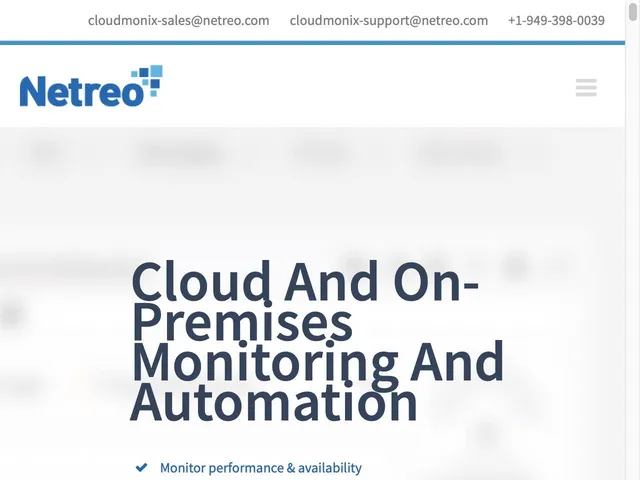 Tarifs CloudMonix Avis logiciel de surveillance de la performance des applications