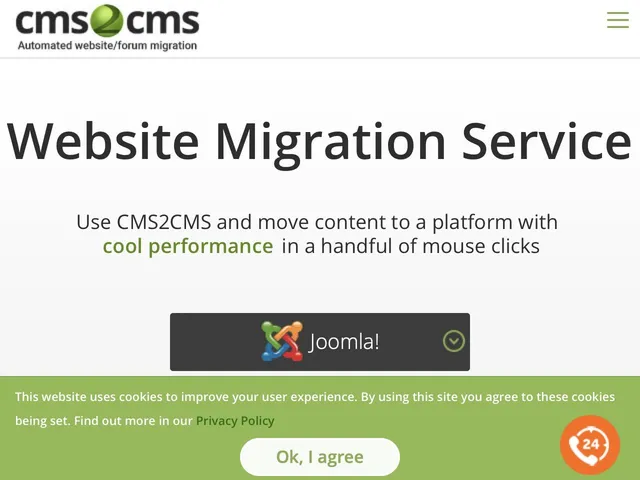 Tarifs CMS2CMS automated migration service Avis logiciel de Développement