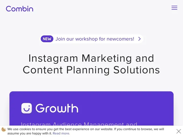 Tarifs Combin Avis logiciel de marketing pour Instagram
