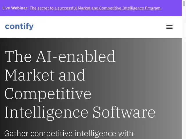 Tarifs Contify Avis logiciel d'intelligence compétitive
