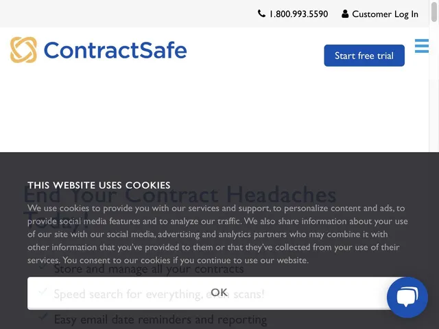Tarifs ContractSafe Avis logiciel de gestion des contrats