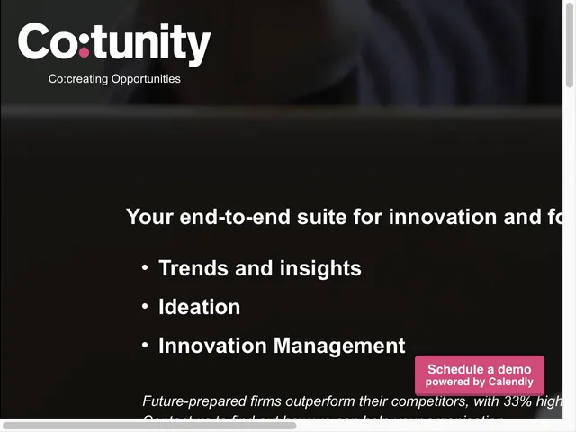 Tarifs Co tunity Avis logiciel de Brainstorming - Idéation - Innovation