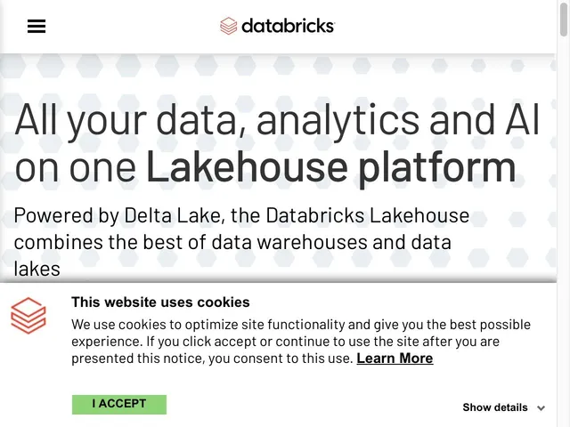 Tarifs Databricks Avis logiciel d'exploitation des données big data