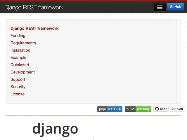 Tarifs Django REST framework Avis framework web