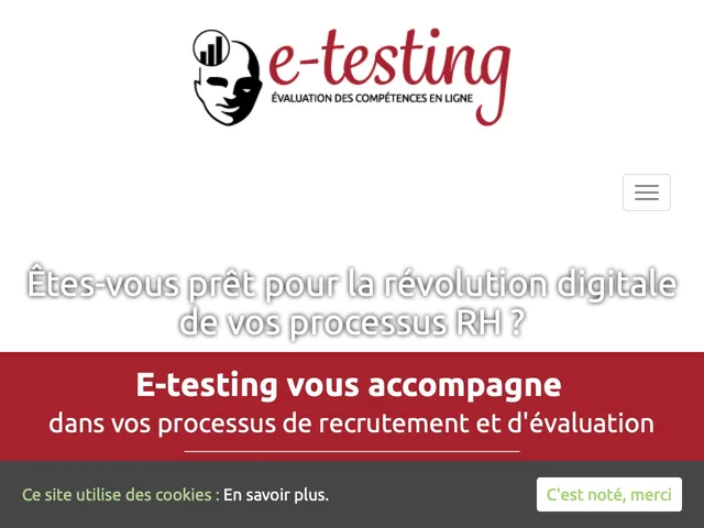 Tarifs E-testing Avis logiciel de suivi des candidats (ATS - Applicant Tracking System)