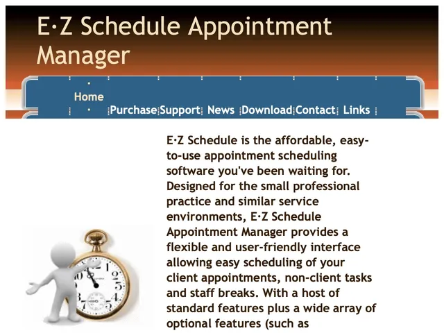 Tarifs EZ Appointment Management Avis logiciel de gestion d'agendas - calendriers - rendez-vous