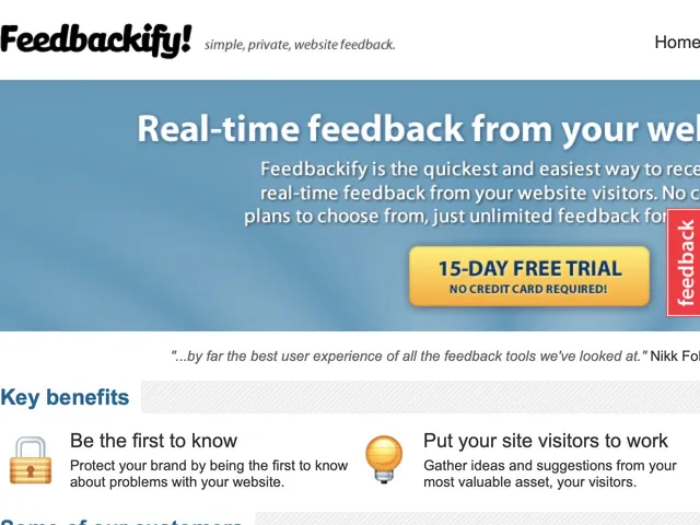 Tarifs Feedbackify Avis logiciel de feedbacks des utilisateurs