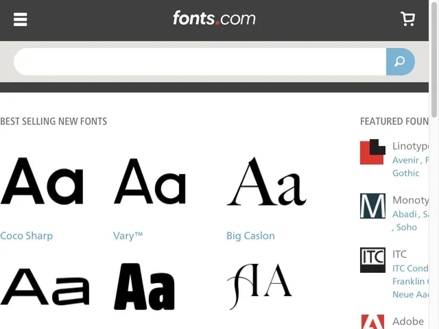 Tarifs Fonts.com Avis logiciel de typographie