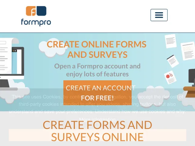 Tarifs Formpro Avis logiciel de questionnaires - sondages - formulaires - enquetes