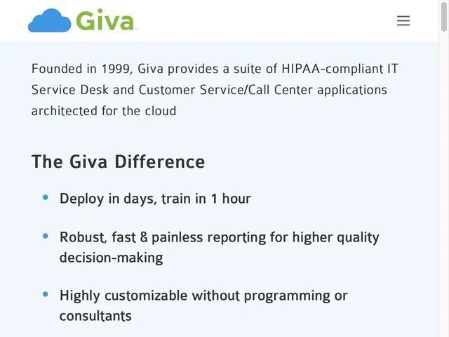 Tarifs Giva Avis logiciel de support clients - help desk - SAV