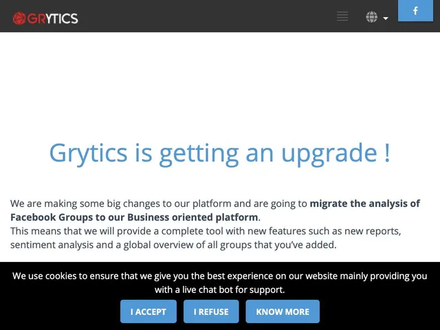 Tarifs Grytics for Facebook Workplace Avis logiciel de Business Intelligence