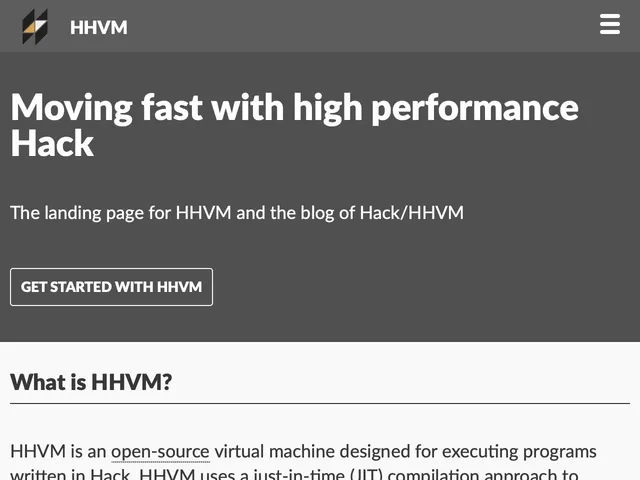 Tarifs HHVM - HipHop Virtual Machine Avis logiciel de Développement