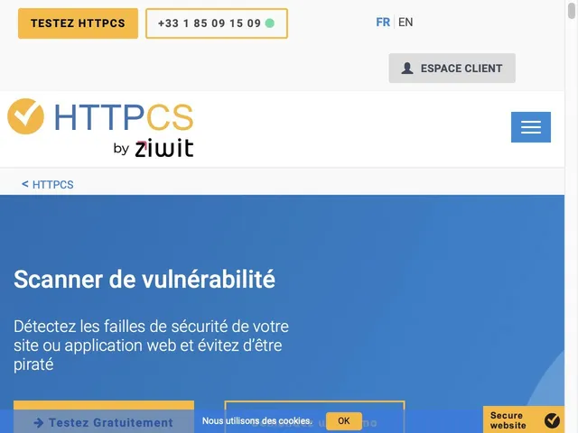 Tarifs HTTPCS Cyber Vigilance Avis logiciel de détection des vulnérabilités