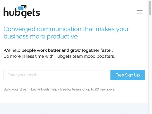 Tarifs Hubgets Avis logiciel de messagerie instantanée - live chat