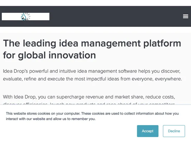 Tarifs Idea Drop Avis logiciel de Brainstorming - Idéation - Innovation