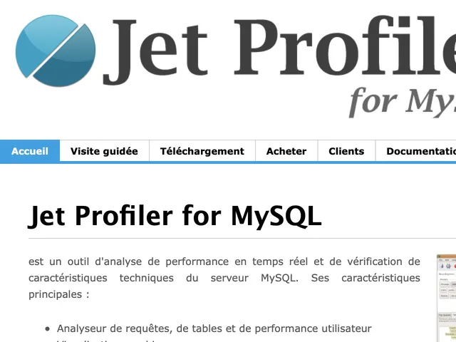 Tarifs Jet Profiler for MySQL Avis logiciel de Devops