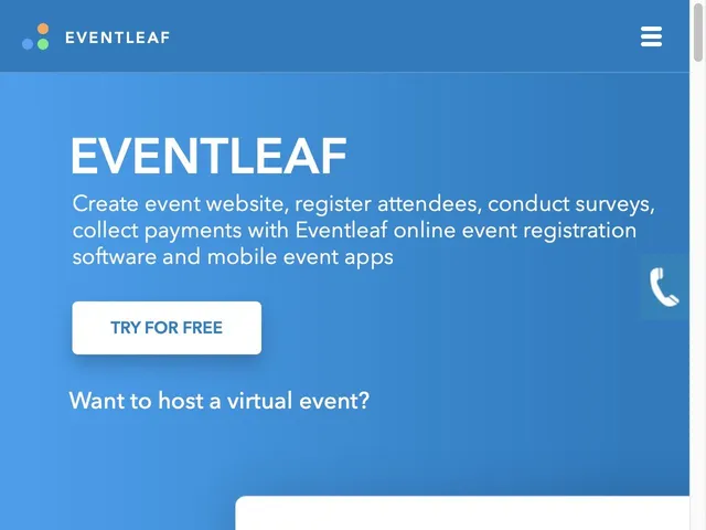 Tarifs EventLeaf Avis logiciel d'inscription à un événement