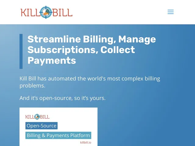 Tarifs Killbill Avis logiciel de gestion des abonnements - adhésions - paiements récurrents