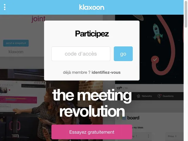 Tarifs Klaxoon Avis logiciel de collaboration en équipe - Espaces de travail collaboratif - plateforme collaboratives