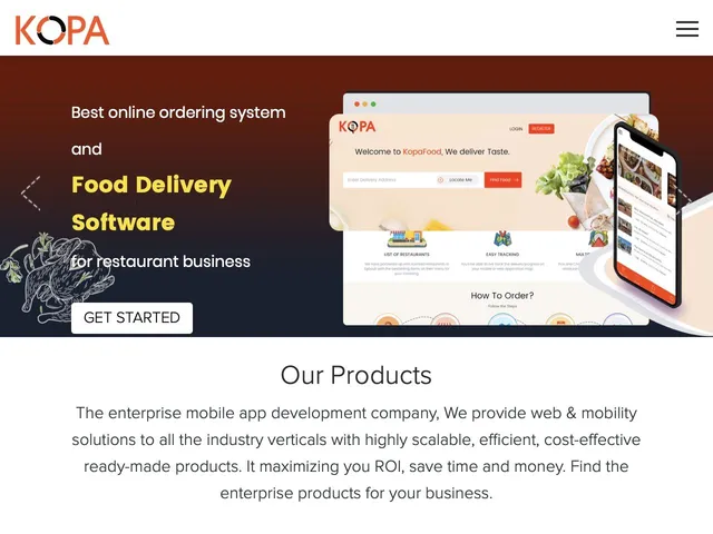 Tarifs Online Food Ordering System Avis logiciel Commercial - Ventes