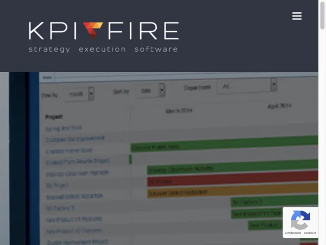 Tarifs KPI Fire Avis logiciel de gestion de projets