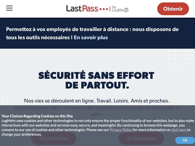 Tarifs LastPass Enterprise Avis logiciel de gestion des accès et des identités