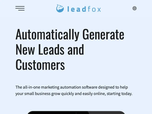 Tarifs Leadfox Avis logiciel d'automatisation marketing