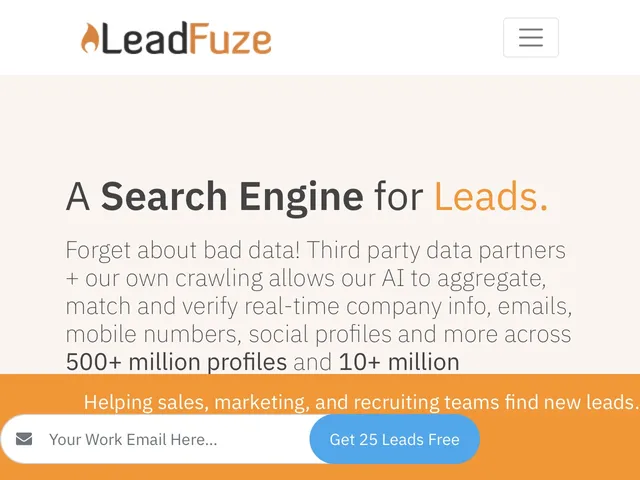Tarifs LeadFuze Avis logiciel de listes de leads