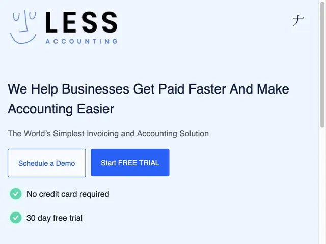 Tarifs LessAccounting Avis logiciel de comptabilité pour les petites entreprises