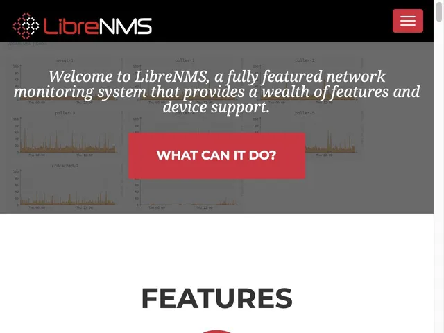 Tarifs LibreNMS Avis réseau - Stockage de Serveurs