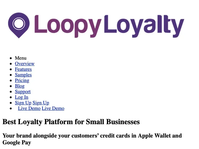 Tarifs Loopy Loyalty Avis logiciel Marketing - Webmarketing