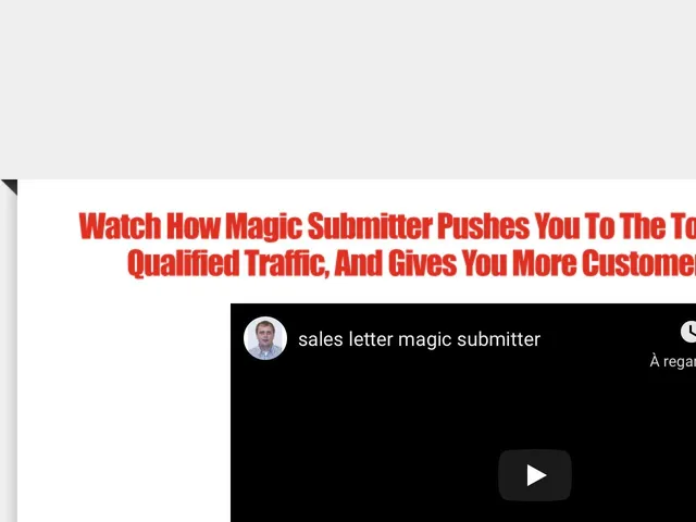 Tarifs Magic Submitter Avis logiciel de création de liens (Netlinking backlinks)