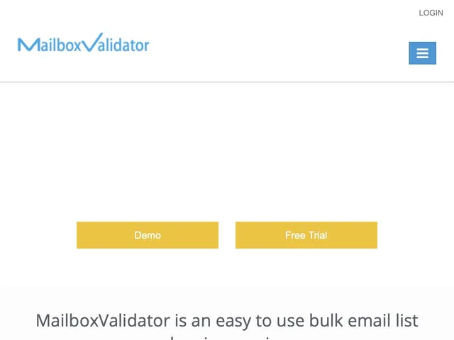 Tarifs MailBoxValidator Avis logiciel pour vérifier des adresses emails - nettoyer une base emails