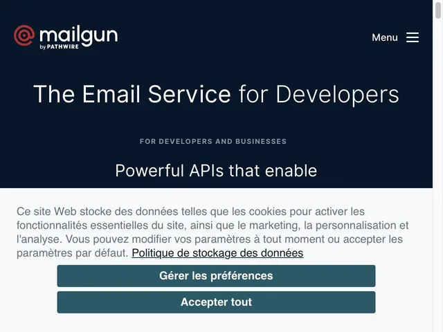 Tarifs Mailgun Avis logiciel d'emailing - envoi de newsletters