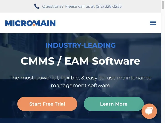 Tarifs MicroMain CMMS Avis logiciel de gestion de maintenance assistée par ordinateur (GMAO)