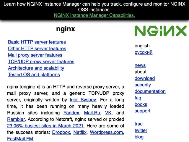 Tarifs Nginx Avis logiciel de surveillance de la performance des applications