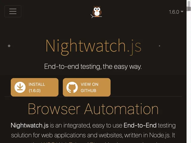 Tarifs NightwatchJS Avis logiciel de tests de navigateur internet