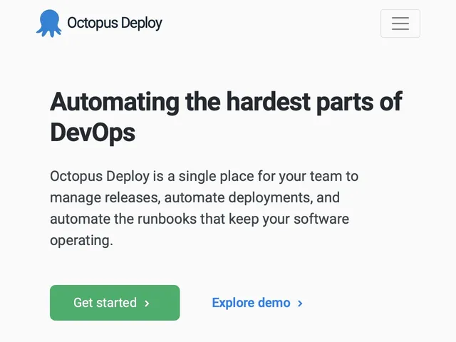 Tarifs Octopus Deploy Avis logiciel de gestion des mises en production (realease)
